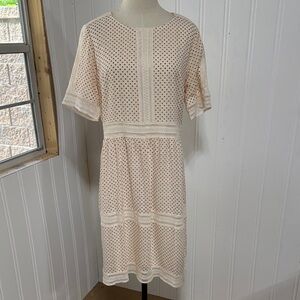 Roolee Dot Detail Dress Size L Large